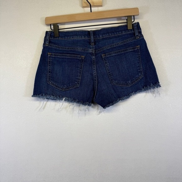 GAP Blue Jean Shorts with Distressed Hem Women's Size 26P 3" Short‎ - Picture 5 of 9